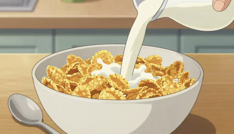 Visual representation of "cornflakes" - A type of breakfast cereal made from maize or corn.