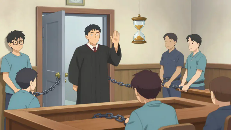 Visual representation of "reprieve" - A stop in punishment for an amount of time