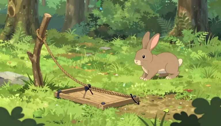 Visual representation of "snare" - A trap for catching animals