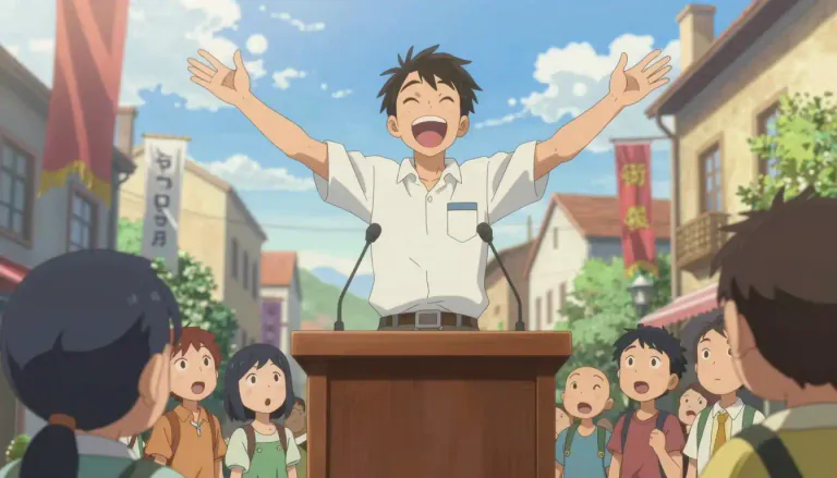 Visual representation of "proclaim" - To publicly announce or declare something important