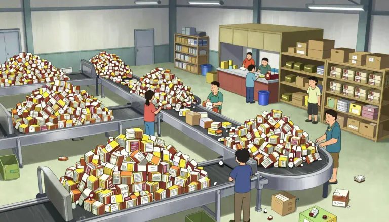 Visual representation of "overproduction" - The action of producing too much of something than needed or can be sale