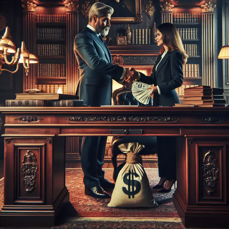 Visual representation of "emolument" - Profit received from holding an office or taking part in a particular business, especially when considered as inappropriate.