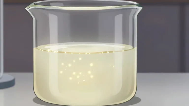 Visual representation of "colloidal" - Relating to a colloid, which is a mixture where tiny particles are evenly dispersed throughout another substance.