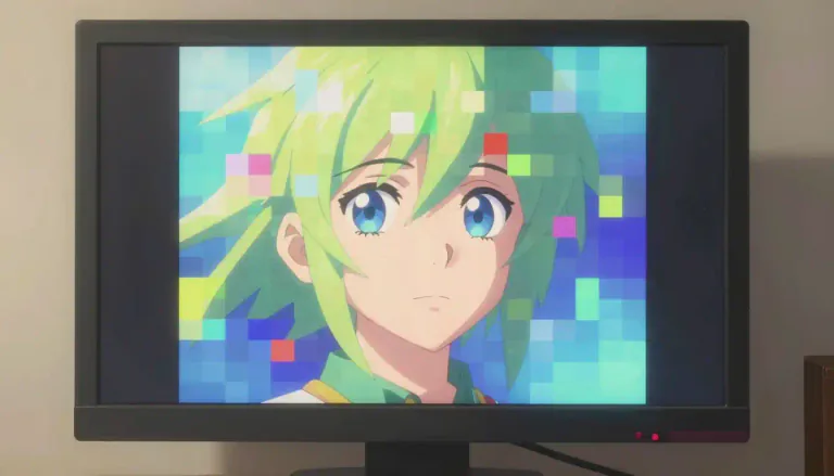 Visual representation of "pixel" - A tiny square of color on a computer screen that makes up images.