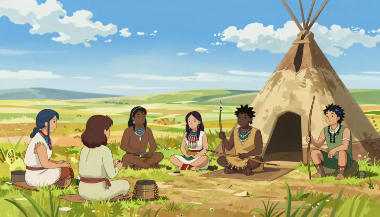Visual representation of "pawnee" - A Native American tribe originally from Nebraska and Kansas in the US.