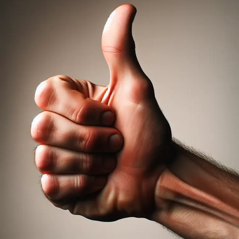 Visual representation of "thumbs up/down" - an expression of dislike or disapproval