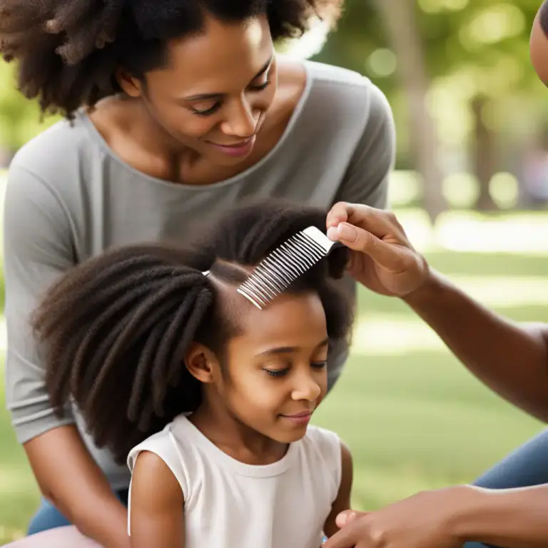 Visual representation of "tease out" - To gently pull or comb tangled threads, fibers, etc. into separate strands