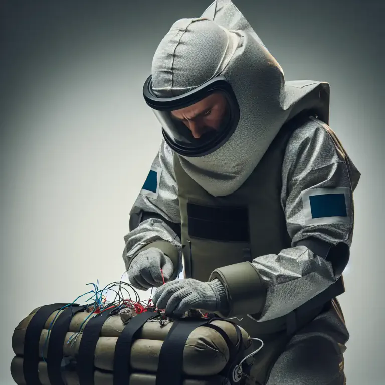 Visual representation of "defuse" - To remove the fuse from an explosive device making it safe