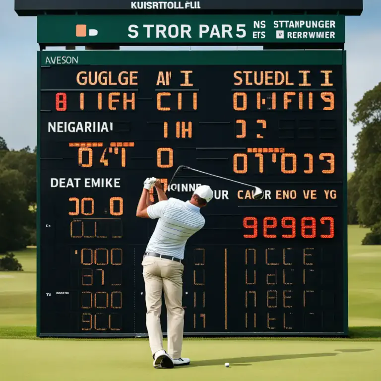 Visual representation of "par" - The number of strokes that an expert golfer is expected to take on a hole or round.