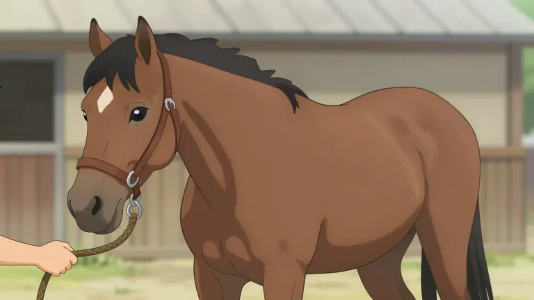 Visual representation of "halter" - A rope or strap placed around the head of a horse or other animal, used for leading or tethering it.