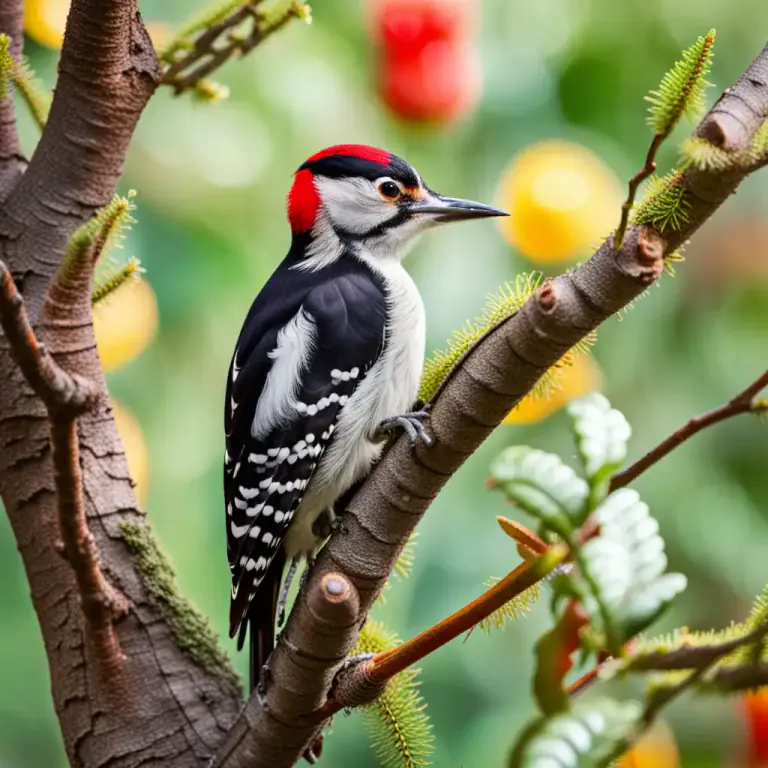 Visual representation of "pecker" - A small woodpecker