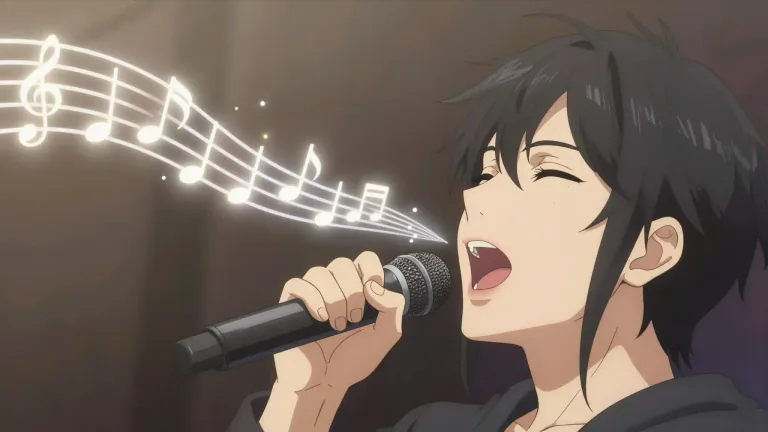 Visual representation of "melisma" - The singing of one syllable of a word over several different musical notes.
