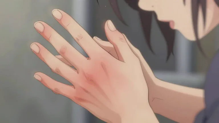 Visual representation of "chafe" - To rub something repeatedly and cause irritation