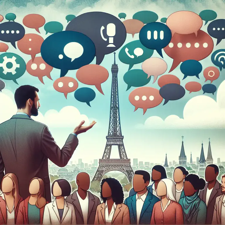 Visual representation of "french" - The main language spoken in France, also widely poured around the world