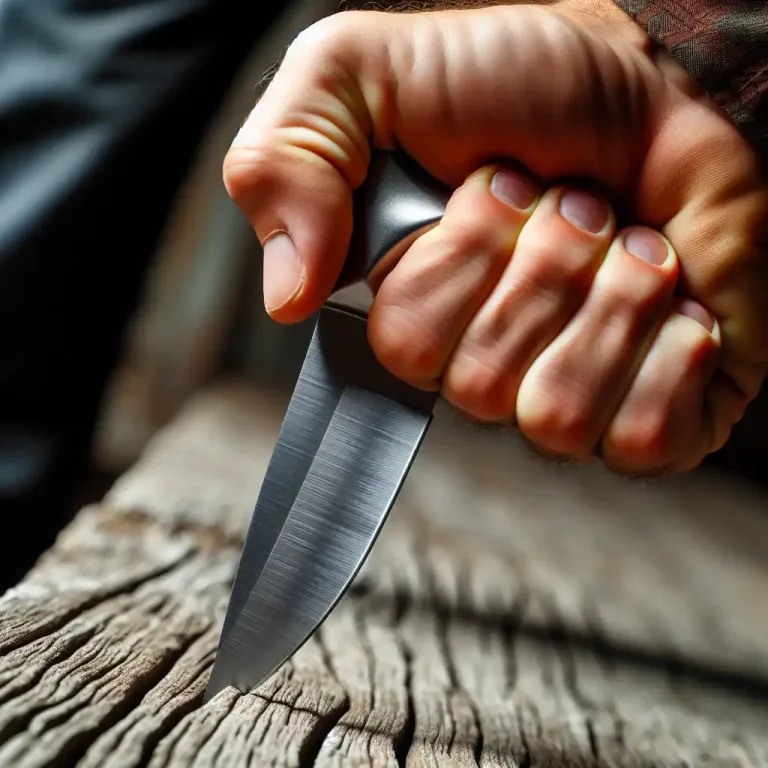 Visual representation of "stab somebody in the back" - To betray someone