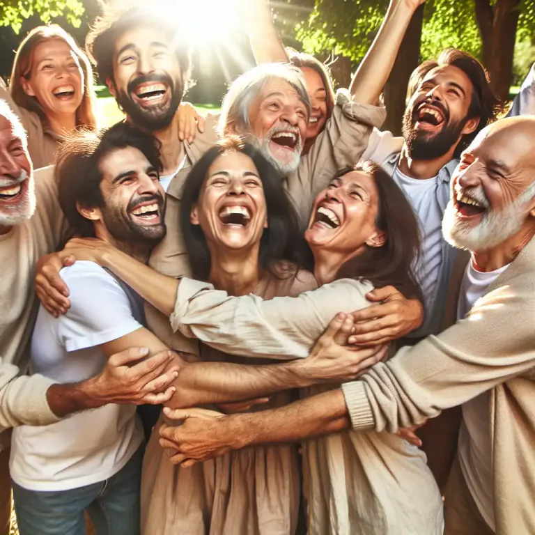 Visual representation of "joy" - To feel or express great happiness