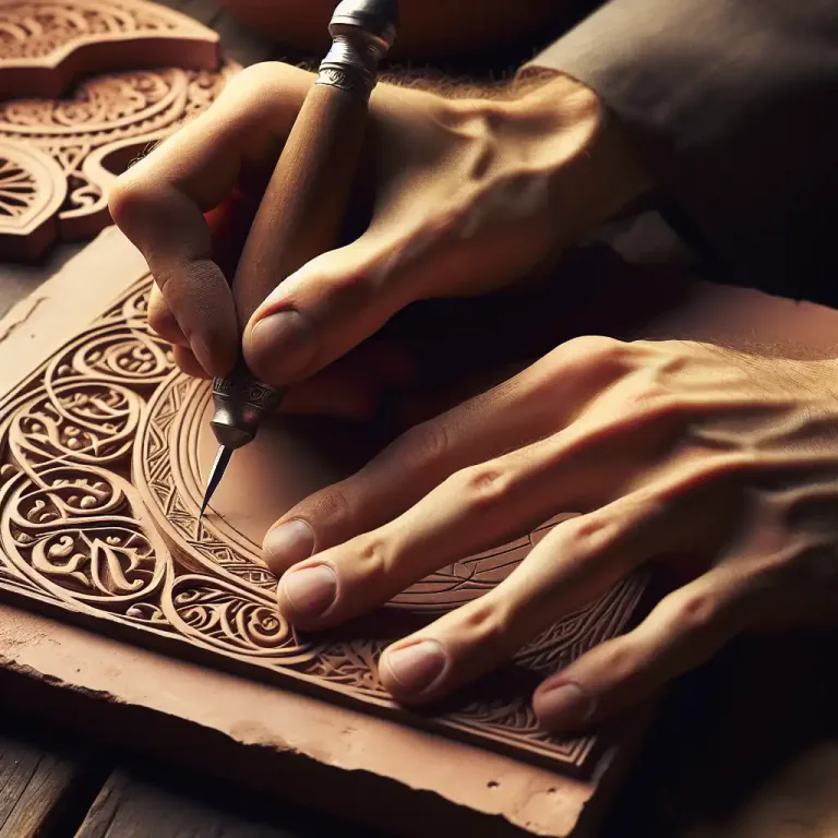 Visual representation of "incise" - In art or caving, to cut designs or letters into a surface.