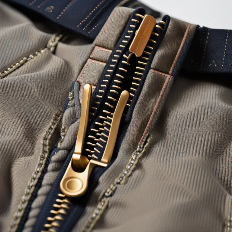 Visual representation of "fly" - the opening, or flap, on a pair of trousers