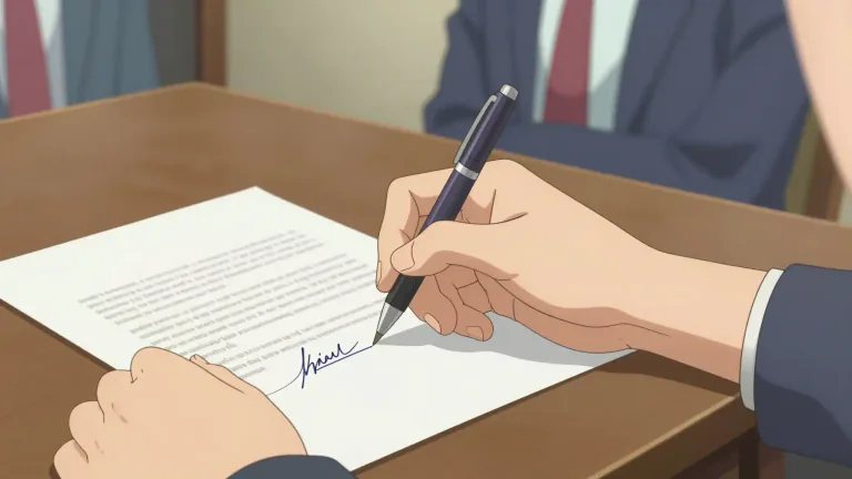 Visual representation of "countersign" - To sign a document that has already been signed by someone else as a confirmation of the signature.