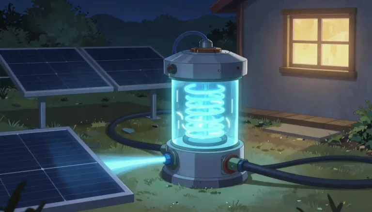 Visual representation of "accumulator" - A device that stores energy, electricity or other types of power to release it later when needed.