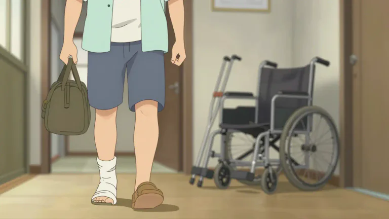 Visual representation of "ambulant" - Able to walk or move around, not confined to a bed or wheelchair