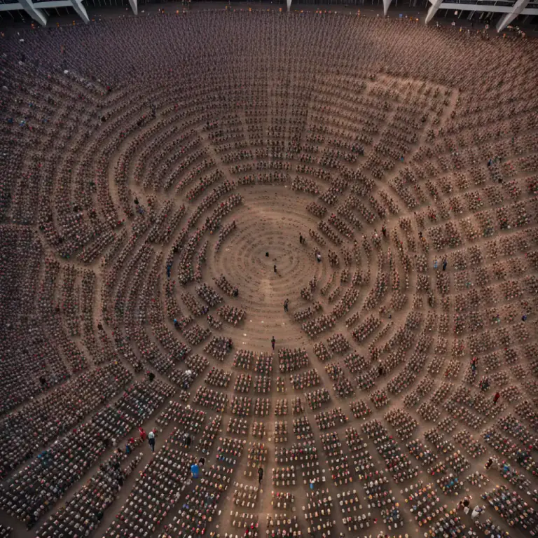 Visual representation of "membership" - The number of people belonging to a group.