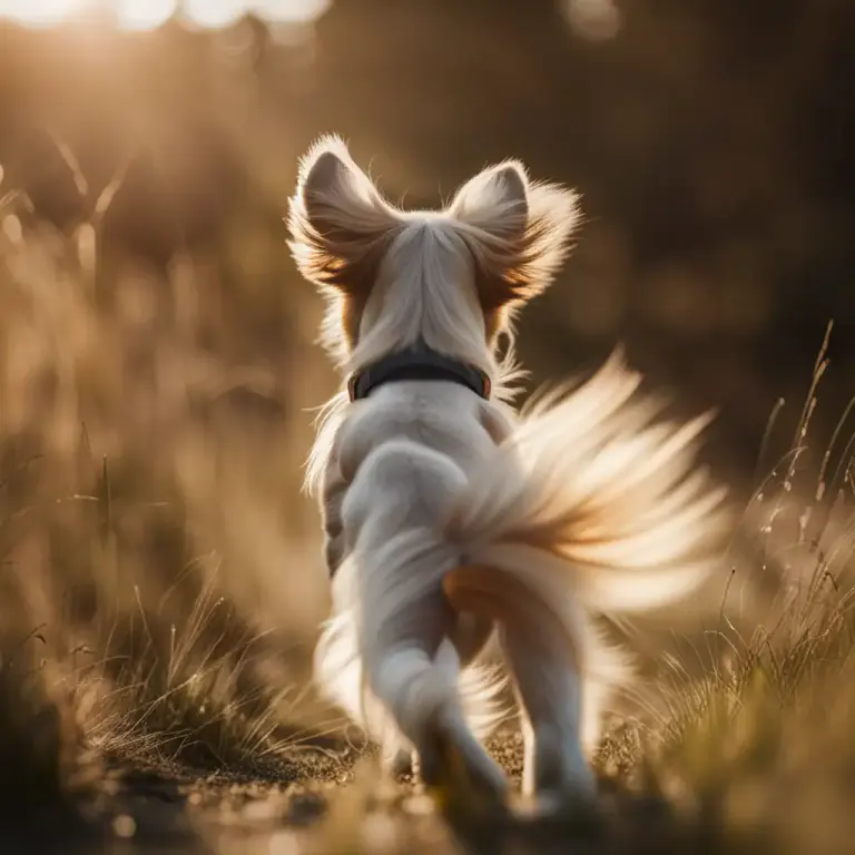 Visual representation of "wag" - A wagging movement