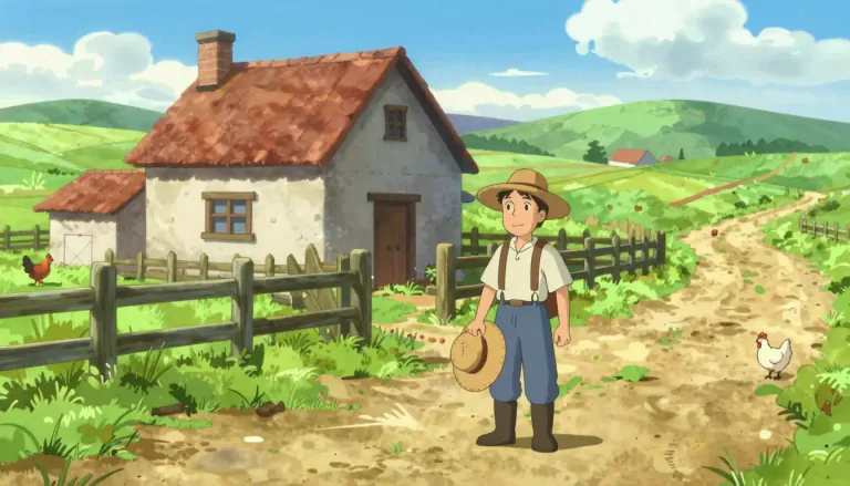 Visual representation of "countrified" - Having qualities or appearance often associated with the countryside or country people. Usually implies simple, unsophisticated, quaint.