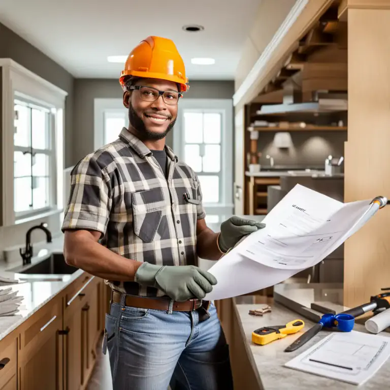 Visual representation of "contractor" - A person or company that performs specific tasks like construction or renovations under a contract