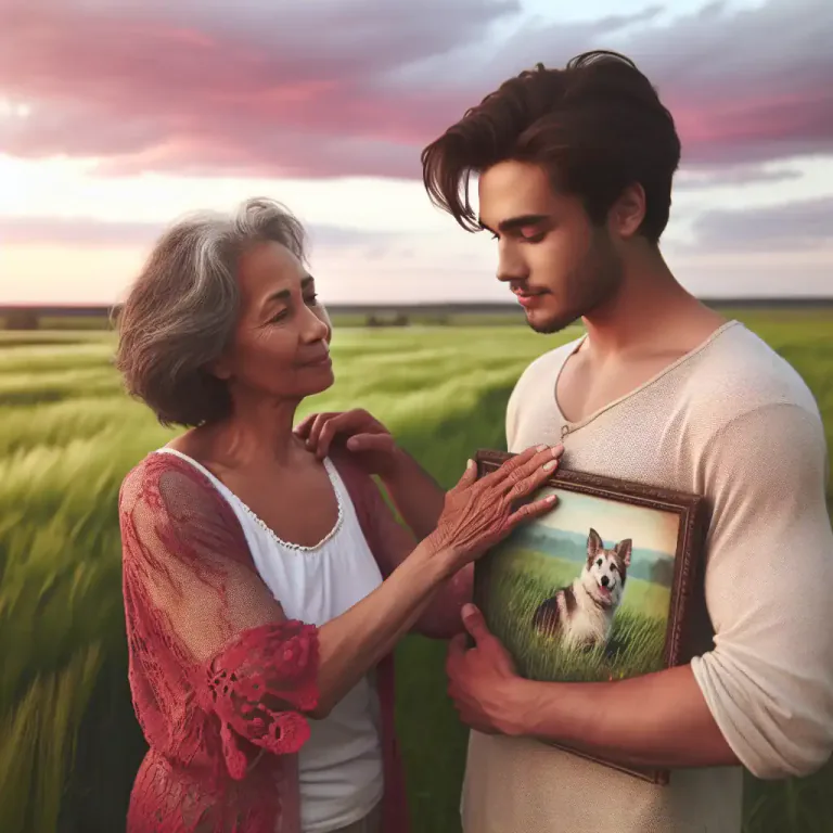 Visual representation of "solace" - To comfort someone in a time of sadness, confusion, or disappointment