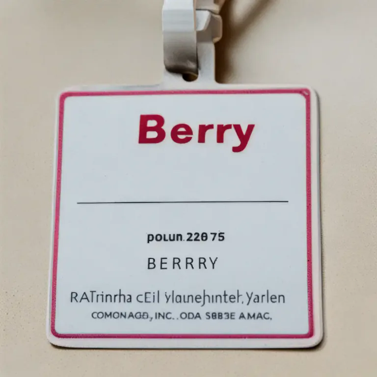 Visual representation of "berry" - A person's name.