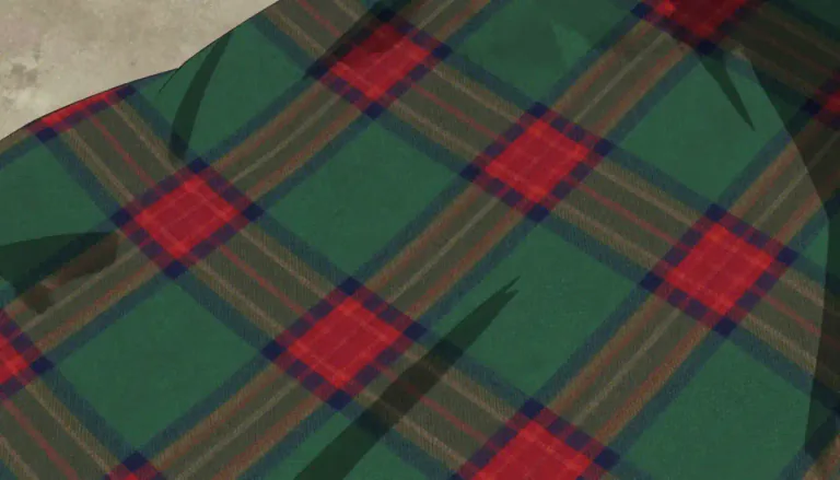 Visual representation of "tartan" - Checked or striped cloth, mainly associated with Scottish culture.