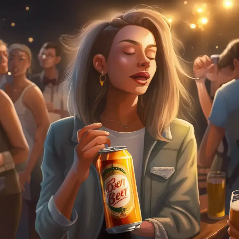 Visual representation of "shotgun" - To drink an entire can of beer quickly by making a hole in the bottom of the can and opening the top to let air in