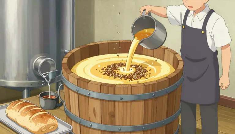 Visual representation of "maltose" - A sugar that is produced when malt is fermented, often in the brewing of beer or the production of bread