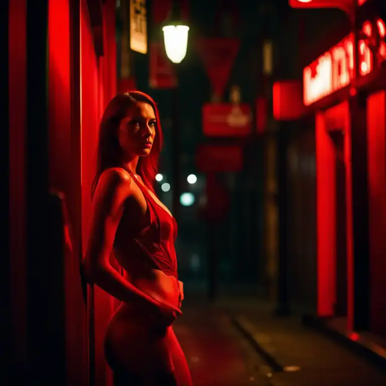 Visual representation of "moll" - A prostitute or a woman with low moral standard.