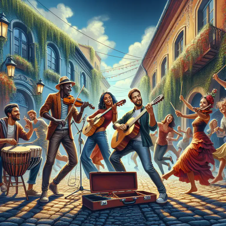 Visual representation of "samba" - The music which is made to dance the samba