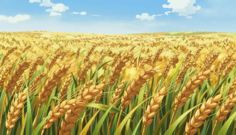 Visual representation of "wheat" - A type of plant that produces grain, often used to make bread and other food products.
