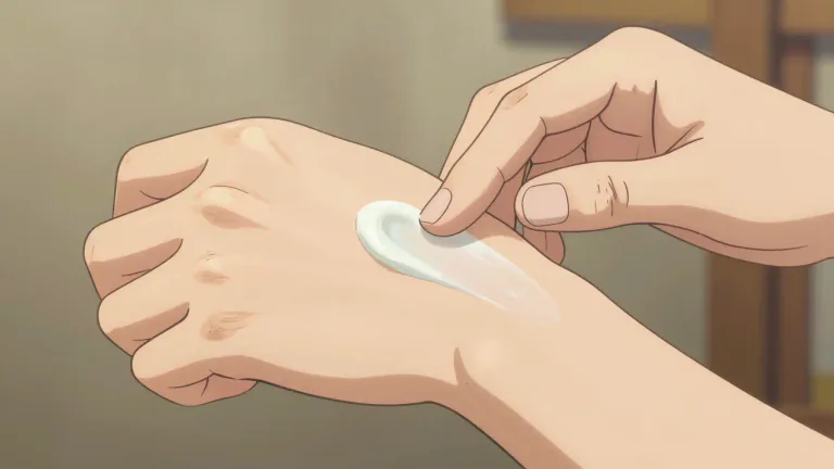 Visual representation of "emollient" - A substance that softens or soothes the skin.