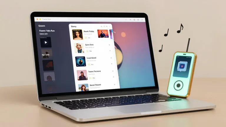 Visual representation of "playlist" - A list of songs or other audio or video files that can be played on a media player or computer.