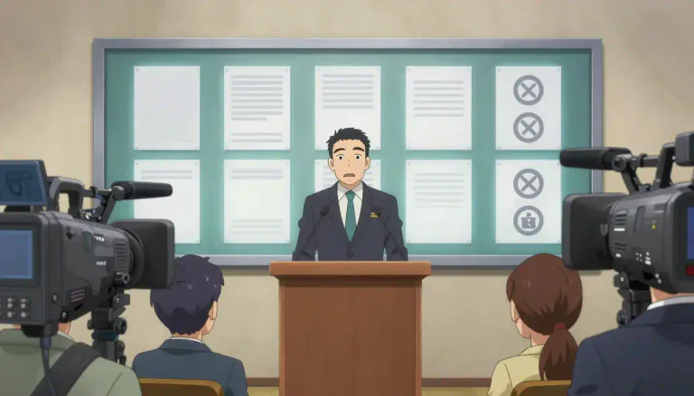 Visual representation of "bulletin" - A short official statement or broadcast on public issues.