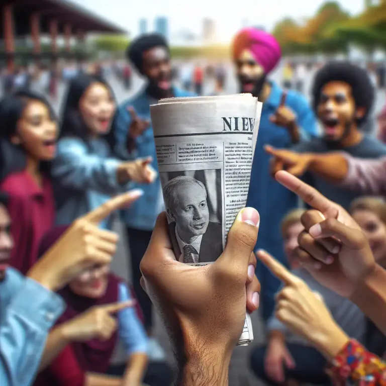 Visual representation of "report" - A piece of news which is broadcast or printed.