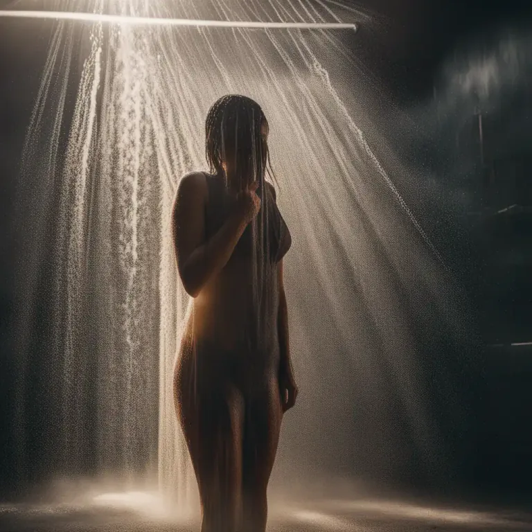 Visual representation of "shower" - To wash yourself in a shower.