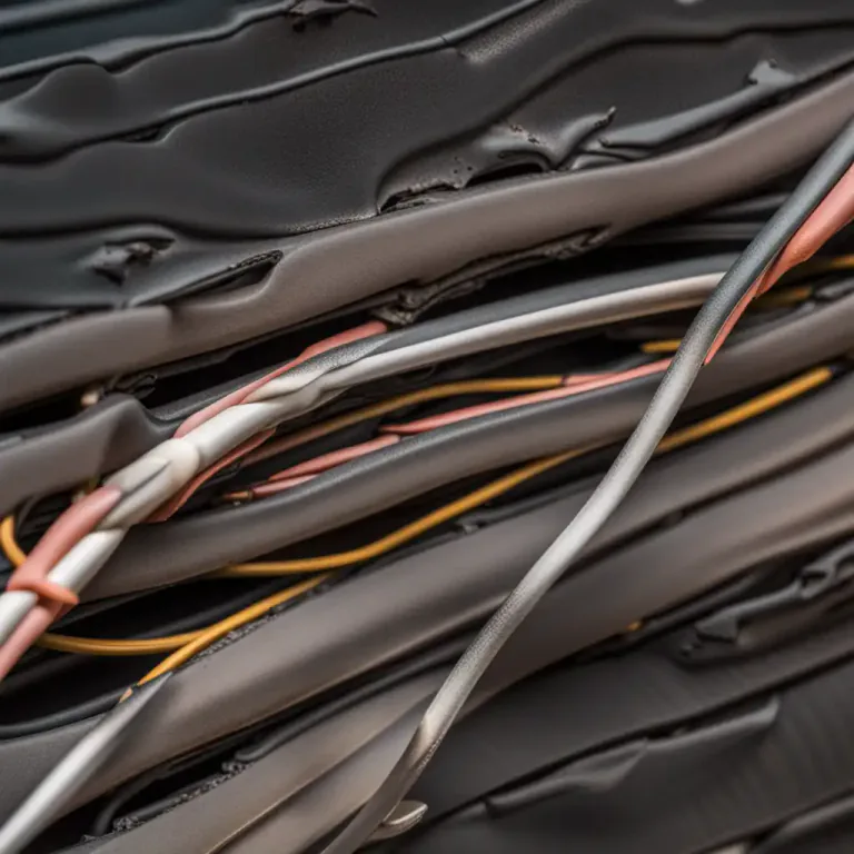 Visual representation of "sheath" - The covering of a cable or wire