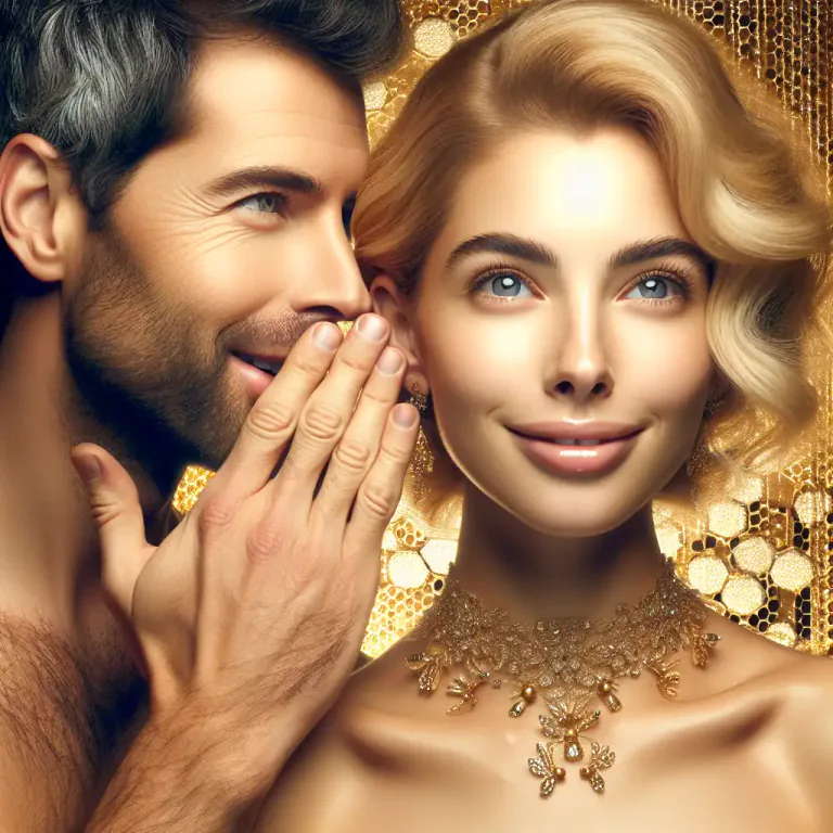 Visual representation of "honeyed" - Sweet or soothing in tone, often used to describe someone's voice or words.