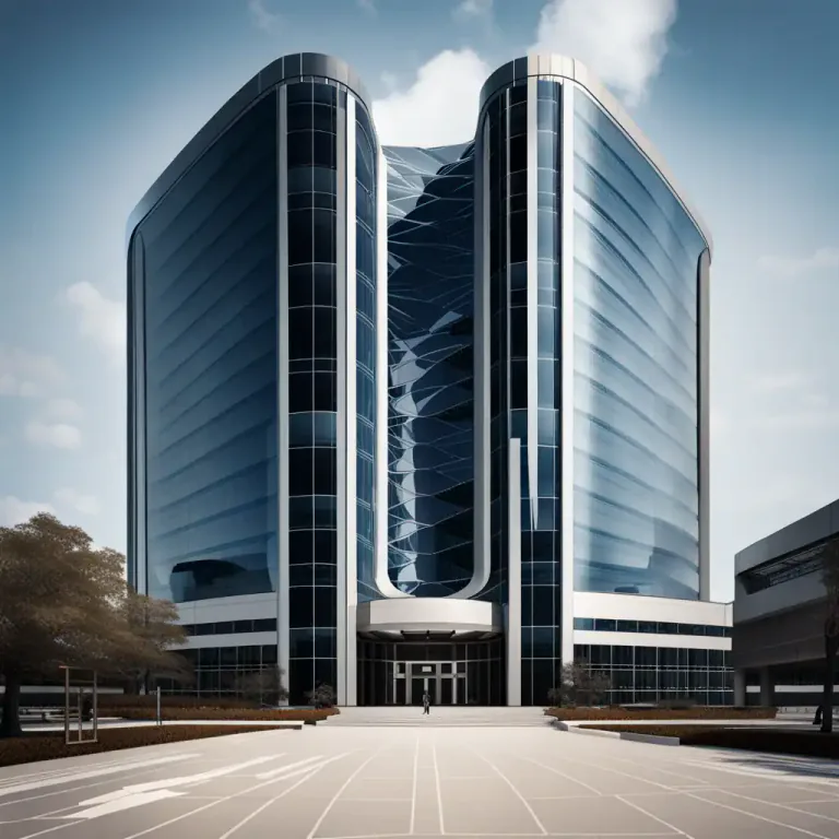 Visual representation of "monolith" - A large and powerful organization that acts as a single unit