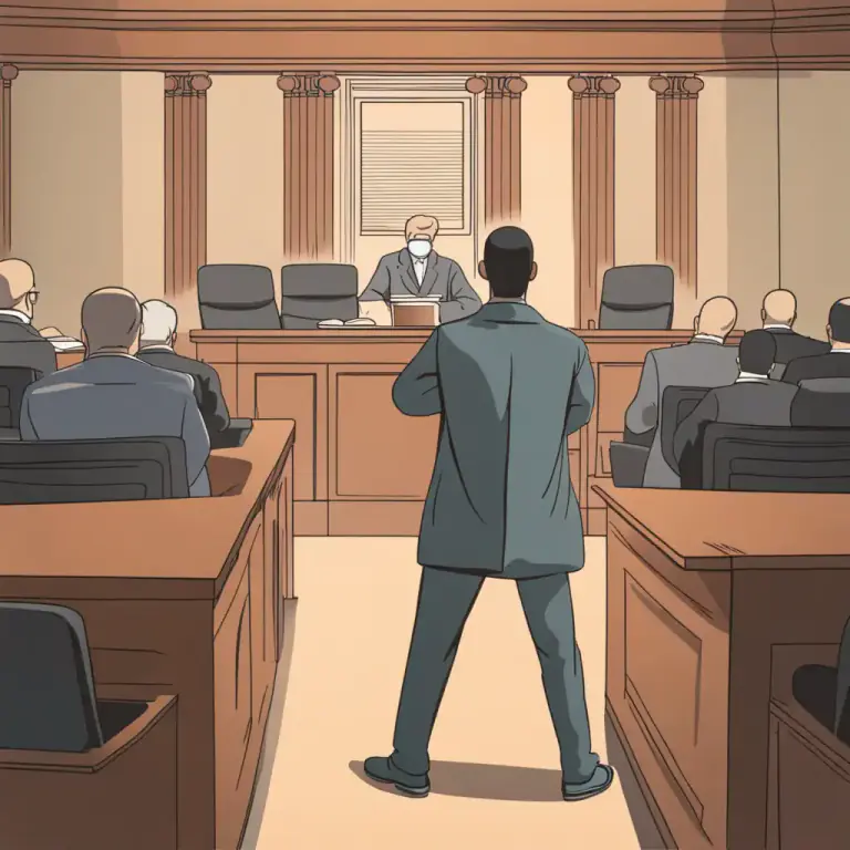 Visual representation of "pervert the course of justice" - To deliberately act in a way that obstructs or interferes with the legal process.