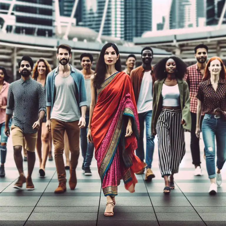 Visual representation of "herd" - A large group of people with a common characteristic.
