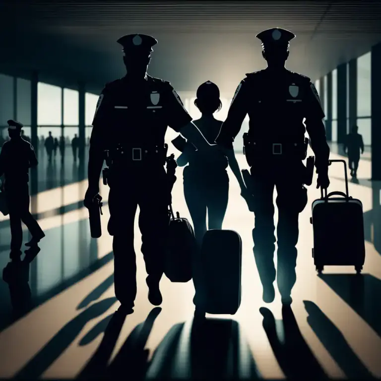 Visual representation of "mule" - A drug courier or smuggler.