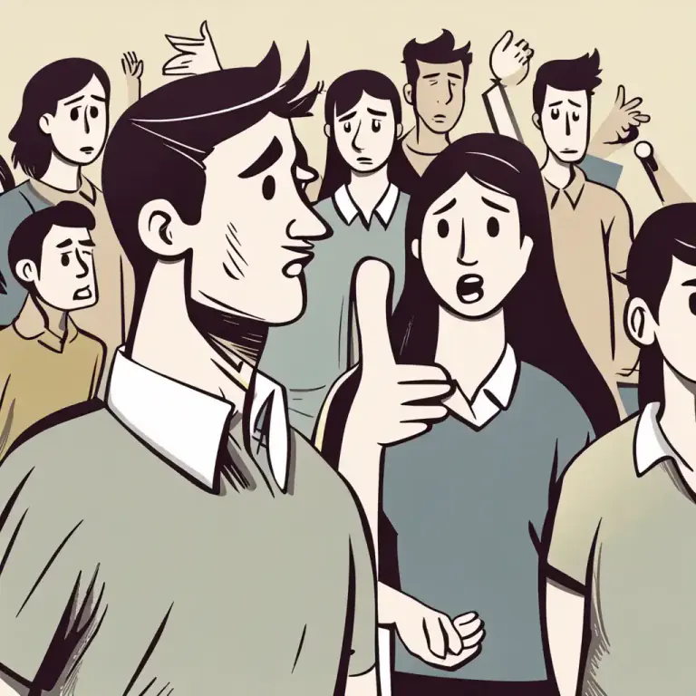 Visual representation of "on/to one side" - Not giving attention or importance.