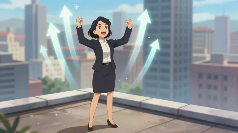 Visual representation of "successful" - Accomplishing a desired aim or result